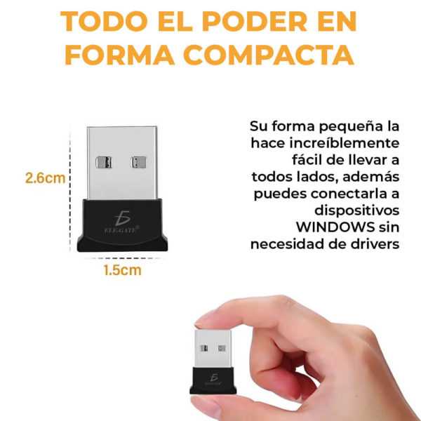 Adaptador Bluetooth 2.0 Nano Usb - Imagen 2