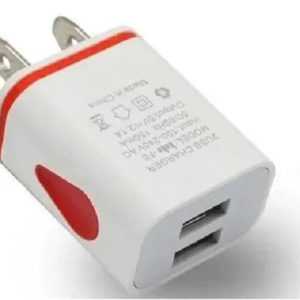 Cubo Cargador De Pared USB 2 Puertos Con Luz Led Gota 5v 2.1
