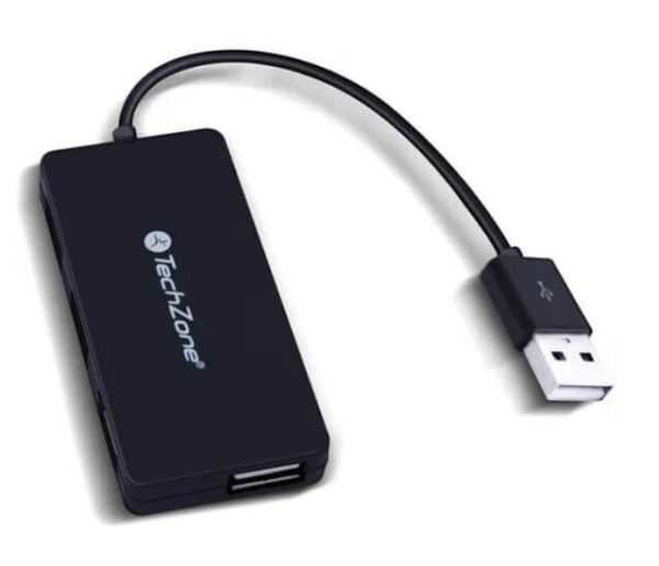 Extensión Hub Con 4 Puertos Usb Tech Zone - Imagen 2