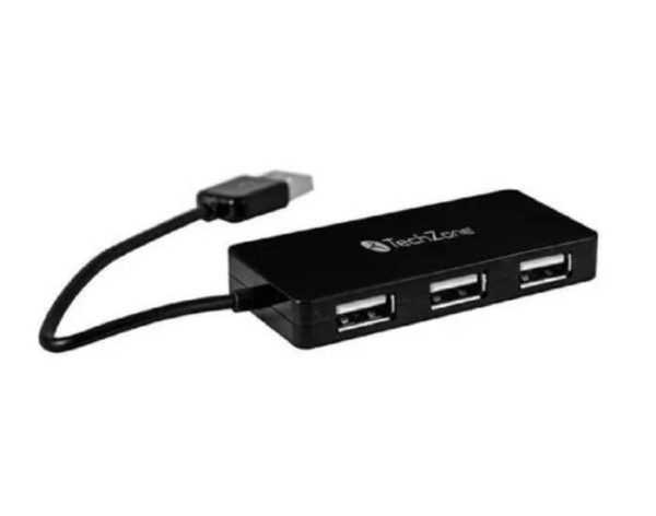 Extensión Hub Con 4 Puertos Usb Tech Zone - Imagen 3